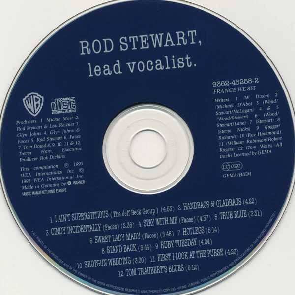 Rod Stewart - Lead Vocalist (CD, Comp) - Image 5