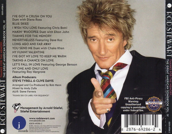 Rod Stewart - Thanks For The Memory... The Great American Songbook Volume IV (CD, Album) - Image 2