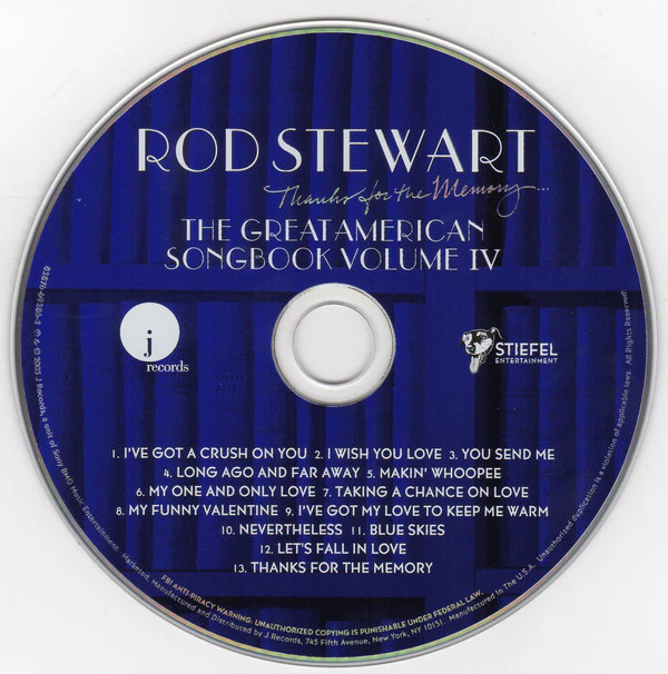 Rod Stewart - Thanks For The Memory... The Great American Songbook Volume IV (CD, Album) - Image 3