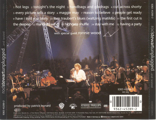 Rod Stewart With Special Guest Ronnie Wood* - Unplugged ...And Seated (CD, Album) - Image 2