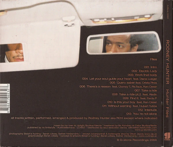 Rodney Hunter - Hunter Files (CD, Album) - Image 2
