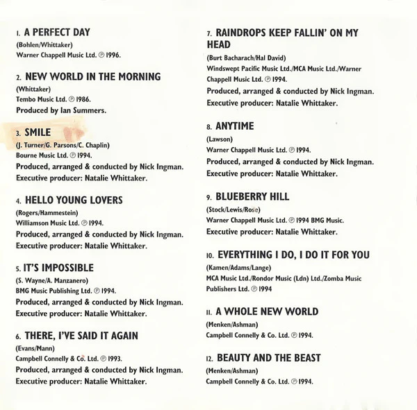 Roger Whittaker - A Perfect Day (Greatest Hits & More) (CD, Comp) - Image 4