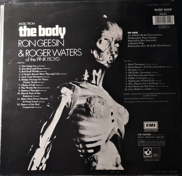 Ron Geesin & Roger Waters - Music From The Body (LP, Album, RE, Bla) - Image 2
