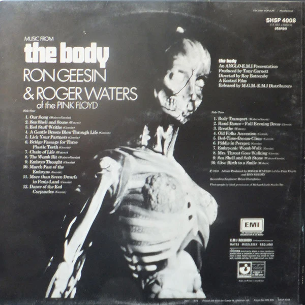 Ron Geesin & Roger Waters - Music From The Body (LP, Album, RP) - Image 2