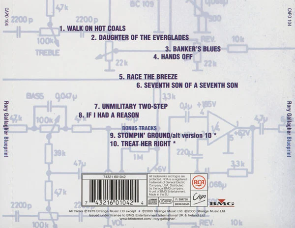 Rory Gallagher - Blueprint (CD, Album, RE, RM) - Image 2
