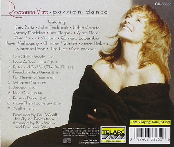 Roseanna Vitro - Passion Dance (CD, Album) - Image 2