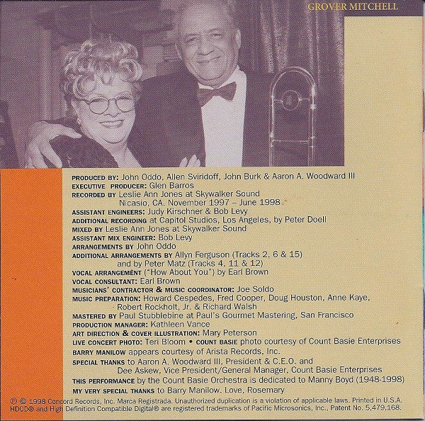 Rosemary Clooney / The Count Basie Orchestra* - At Long Last (HDCD, Album) - Image 4