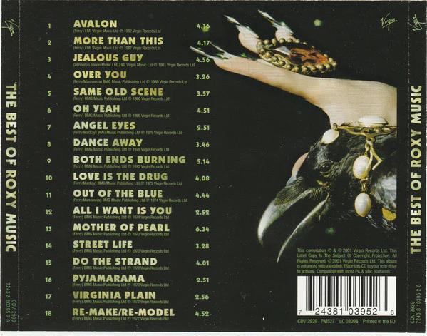 Roxy Music - The Best Of Roxy Music (CD, Comp, Enh) - Image 2