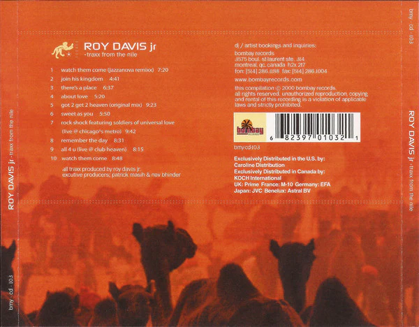 Roy Davis Jr* - Traxx From The Nile (CD, Comp) - Image 2