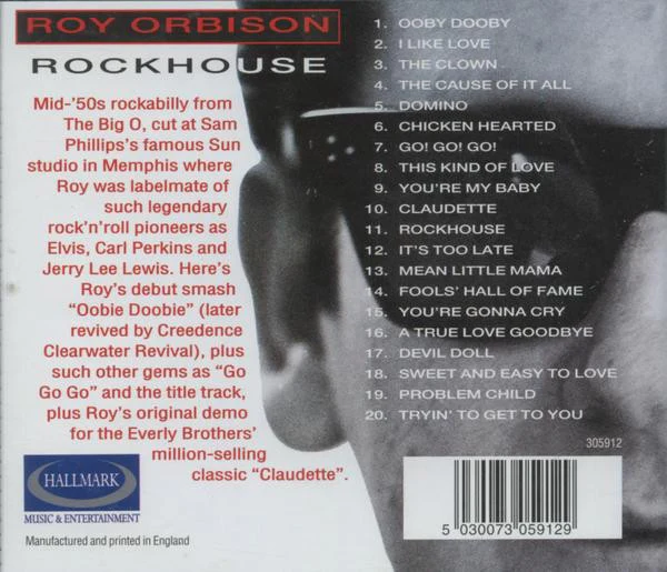 Roy Orbison - Rockhouse (CD, Comp) - Image 3