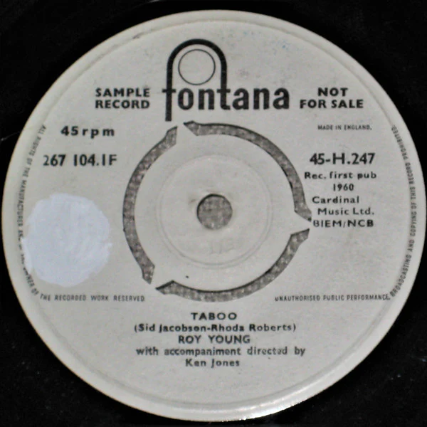Roy Young - Taboo (7", Mono, Promo)