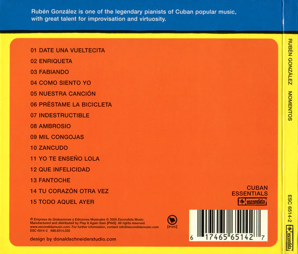 Rubén González - Momentos (CD, Comp) - Image 2