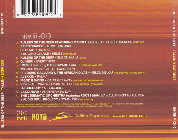 Rulers Of The Deep - Nite:Life 019 - Tallinn Express (CD, Comp, Mixed) - Image 2