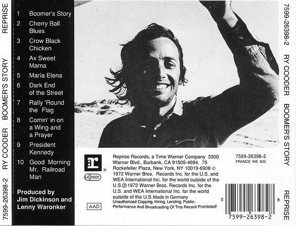 Ry Cooder - Boomer's Story (CD, Album, RE) - Image 2