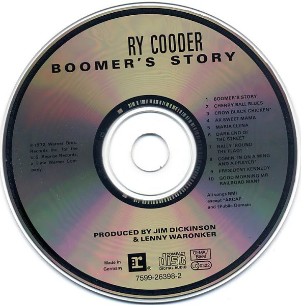 Ry Cooder - Boomer's Story (CD, Album, RE) - Image 3