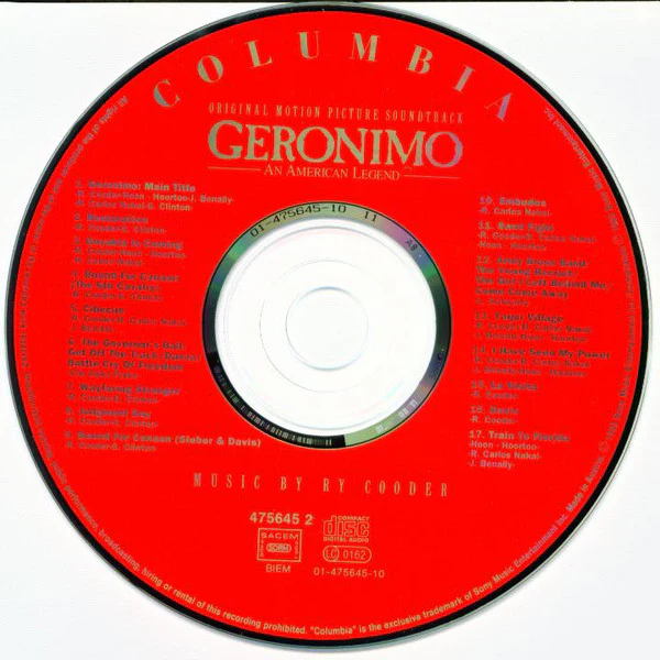 Ry Cooder - Geronimo - Original Motion Picture Soundtrack (CD, Album) - Image 4