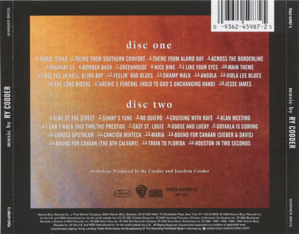 Ry Cooder - Music By Ry Cooder (2xCD, Comp) - Image 3