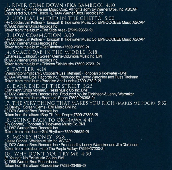 Ry Cooder - River Rescue - The Very Best Of (CD, Comp) - Image 5