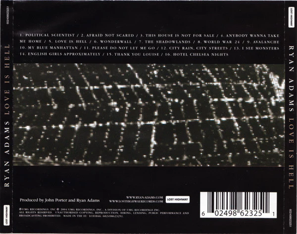 Ryan Adams - Love Is Hell (CD, Album) - Image 2