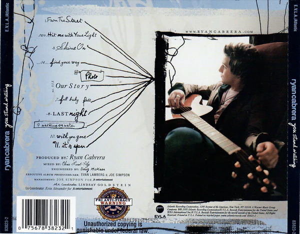 Ryan Cabrera - You Stand Watching (CD, Album) - Image 2