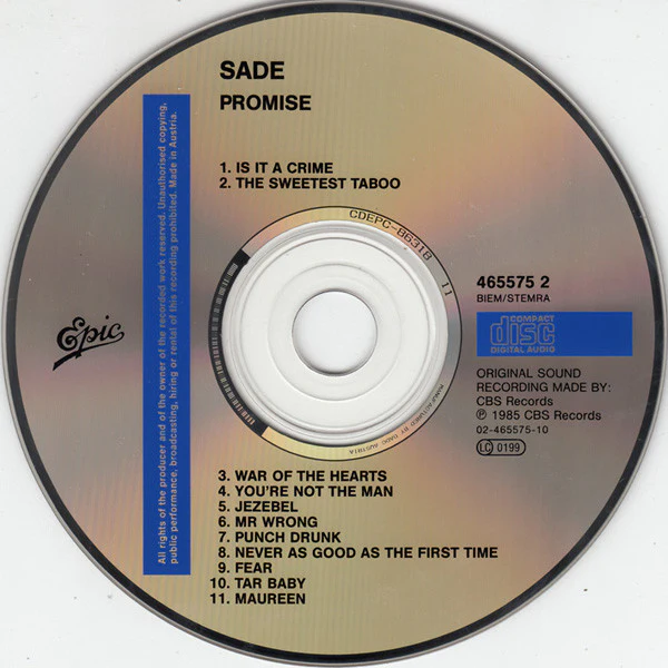 Sade - Promise (CD, Album, RE) - Image 3