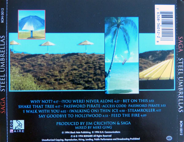 Saga (3) - Steel Umbrellas (CD, Album) - Image 2