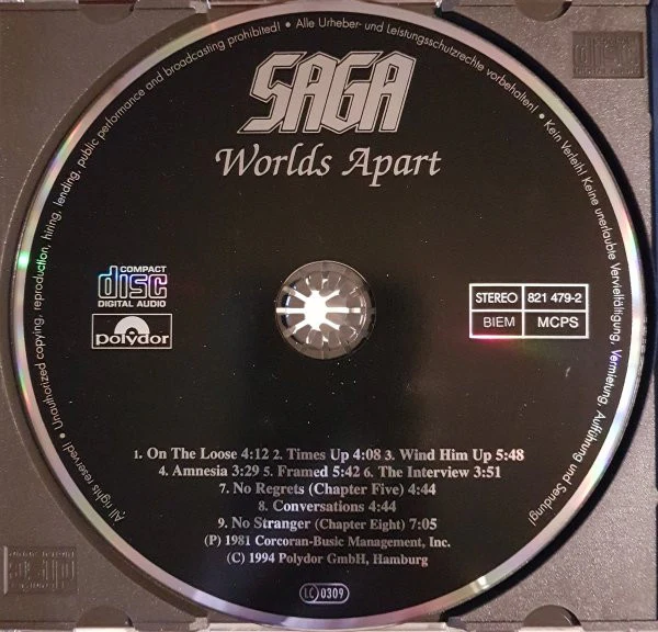 Saga (3) - Worlds Apart (CD, Album, RE, PMD) - Image 3