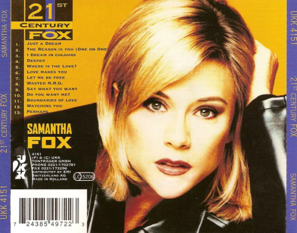 Samantha Fox - 21st Century Fox (CD, Album) - Image 2