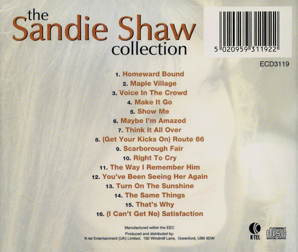 Sandie Shaw - The Sandie Shaw Collection (CD, Comp, RP) - Image 2