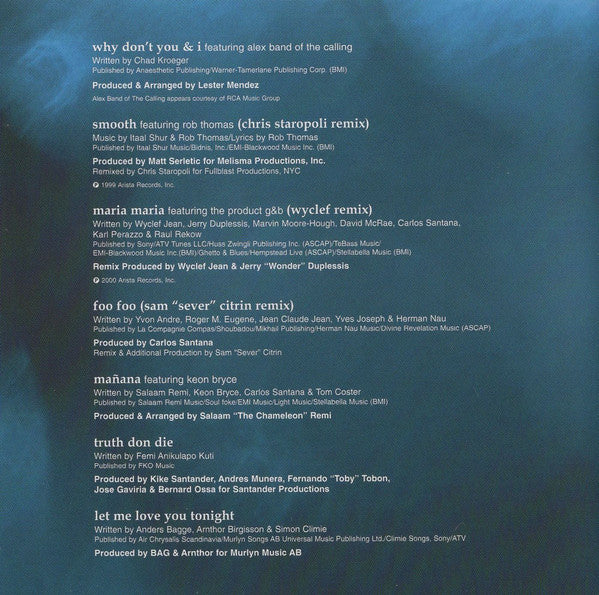 Santana - Ceremony (Remixes & Rarities) (CD, Comp, Ltd) - Image 5