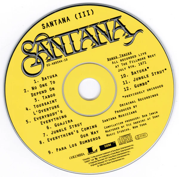 Santana - Santana III (CD, Album, RE, RM) - Image 3