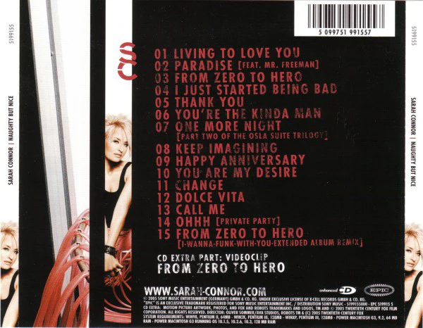 Sarah Connor - Naughty But Nice (CD, Album, Enh) - Image 2