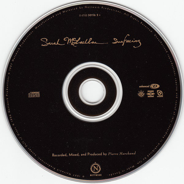 Sarah McLachlan - Surfacing (CD, Album, Enh) - Image 3