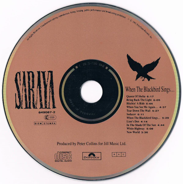 Saraya - When The Blackbird Sings... (CD, Album) - Image 3