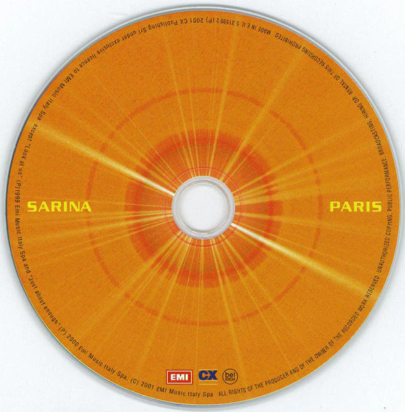 Sarina Paris - Sarina Paris (CD, Album) - Image 3