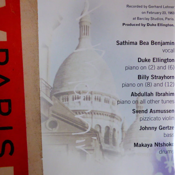 Sathima Bea Benjamin - A Morning In Paris (CD, Album) - Image 2