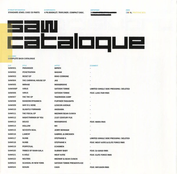 Satoshi Tomiie & Hector Romero - Undulation 1 (CD, Comp, Mixed) - Image 3