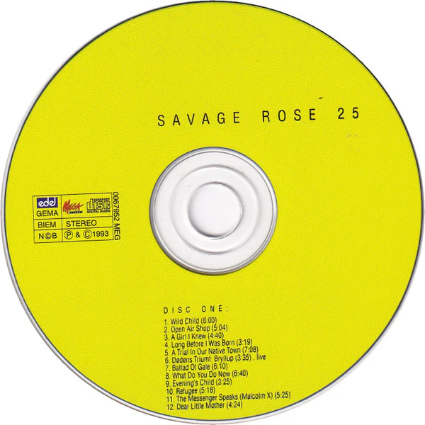 Savage Rose - 25 (2xCD, Comp, RE) - Image 3