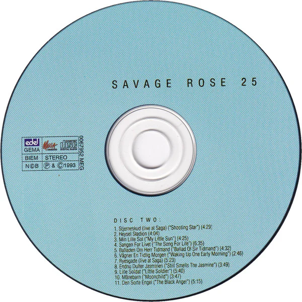 Savage Rose - 25 (2xCD, Comp, RE) - Image 4