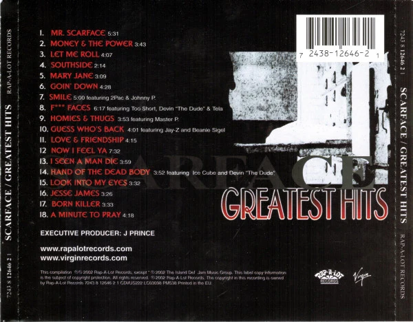 Scarface - Greatest Hits (CD, Comp, RM) - Image 2