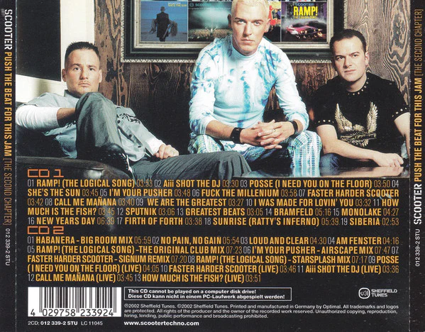 Scooter - Push The Beat For This Jam (The Second Chapter) (2xCD, Comp, Copy Prot.) - Image 2