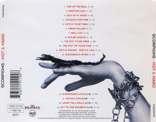 Scorpions - Hot & Hard (Including Live Performances) (CD, Comp) - Image 2