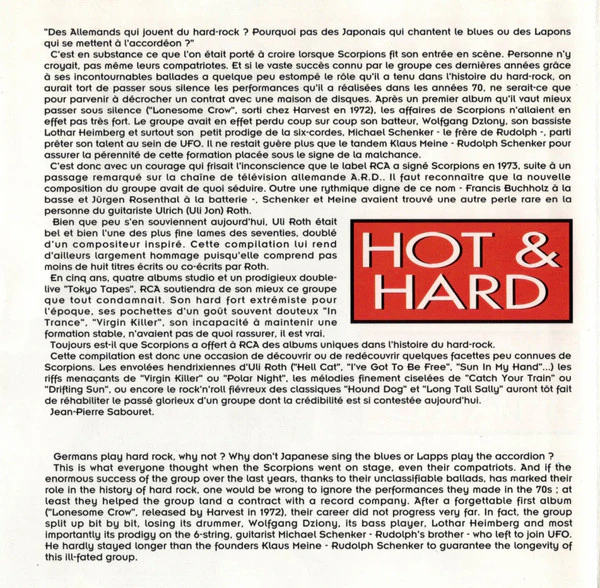 Scorpions - Hot & Hard (Including Live Performances) (CD, Comp) - Image 5
