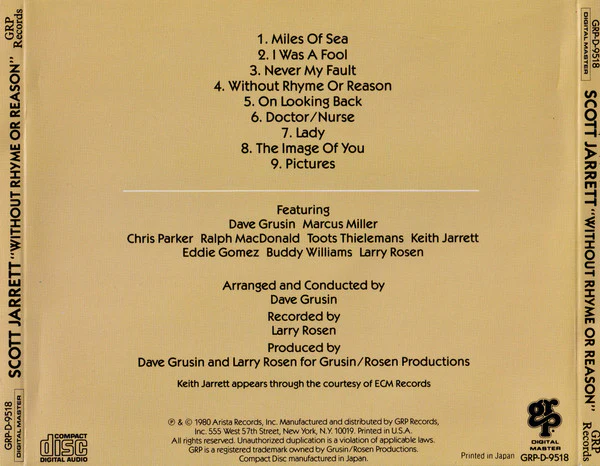 Scott Jarrett - Without Rhyme Or Reason (CD, Album, RE) - Image 2