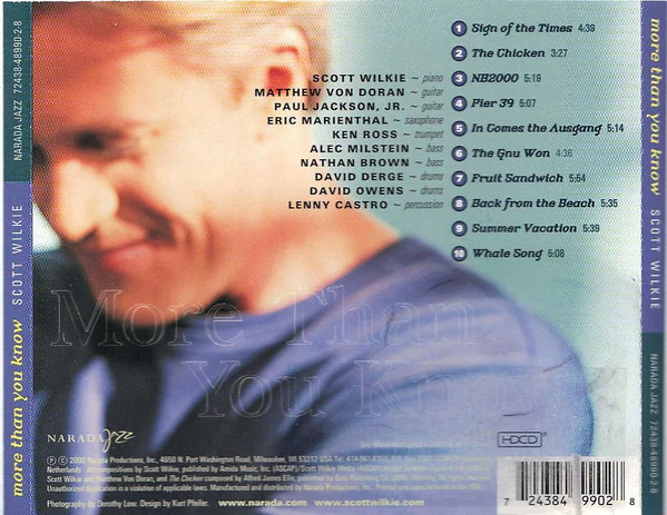 Scott Wilkie - More Than You Know (HDCD, Promo) - Image 3