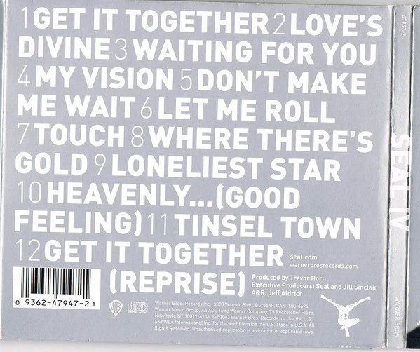 Seal - Seal IV (CD, Album, WEA) - Image 2