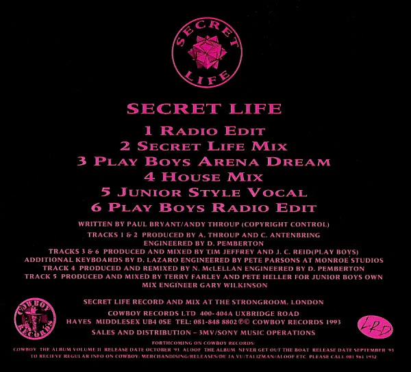Secret Life - Love So Strong (CD, Single) - Image 2