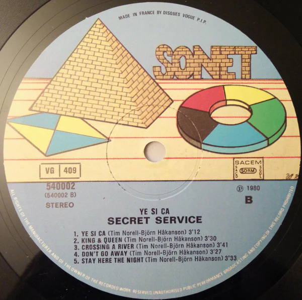Secret Service - Ye Si Ca (LP, Album) - Image 4