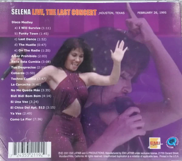 Selena - Live, The Last Concert (CD, Album) - Image 2