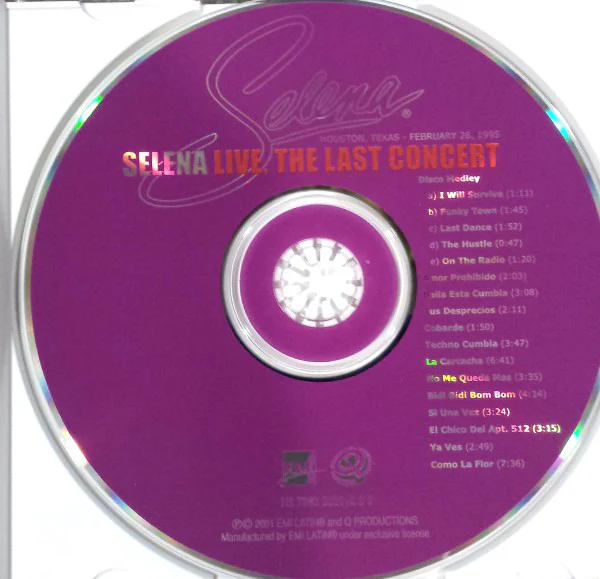 Selena - Live, The Last Concert (CD, Album) - Image 3